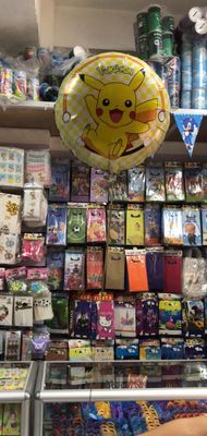 Globo redondo metálico con helio