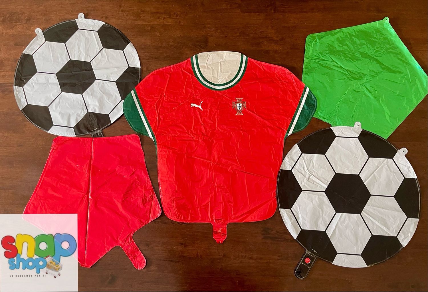 Set 5 globos camiseta Portugal 🇵🇹 ⚽️