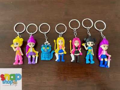 Colección 6 llaveros Guerreras K-Pop