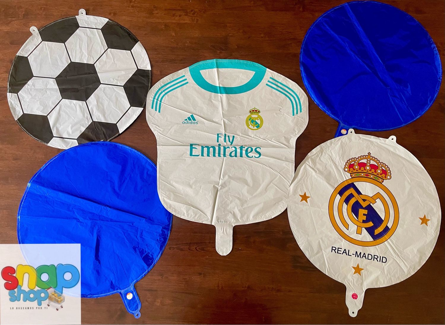 Set 5 globos Camiseta Real Madrid Ronaldo ⚽️