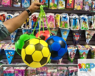 Pelota plástica con luz