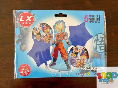 Set de 5 globos Dragon Ball