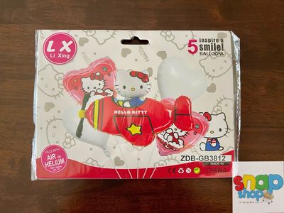 Set de 5 globos Hello Kitty