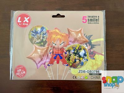 Set de 5 globos Dragon Ball