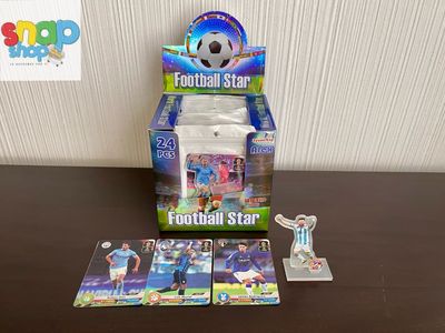 Figura acrílica jugador de fútbol con cartas ⚽️