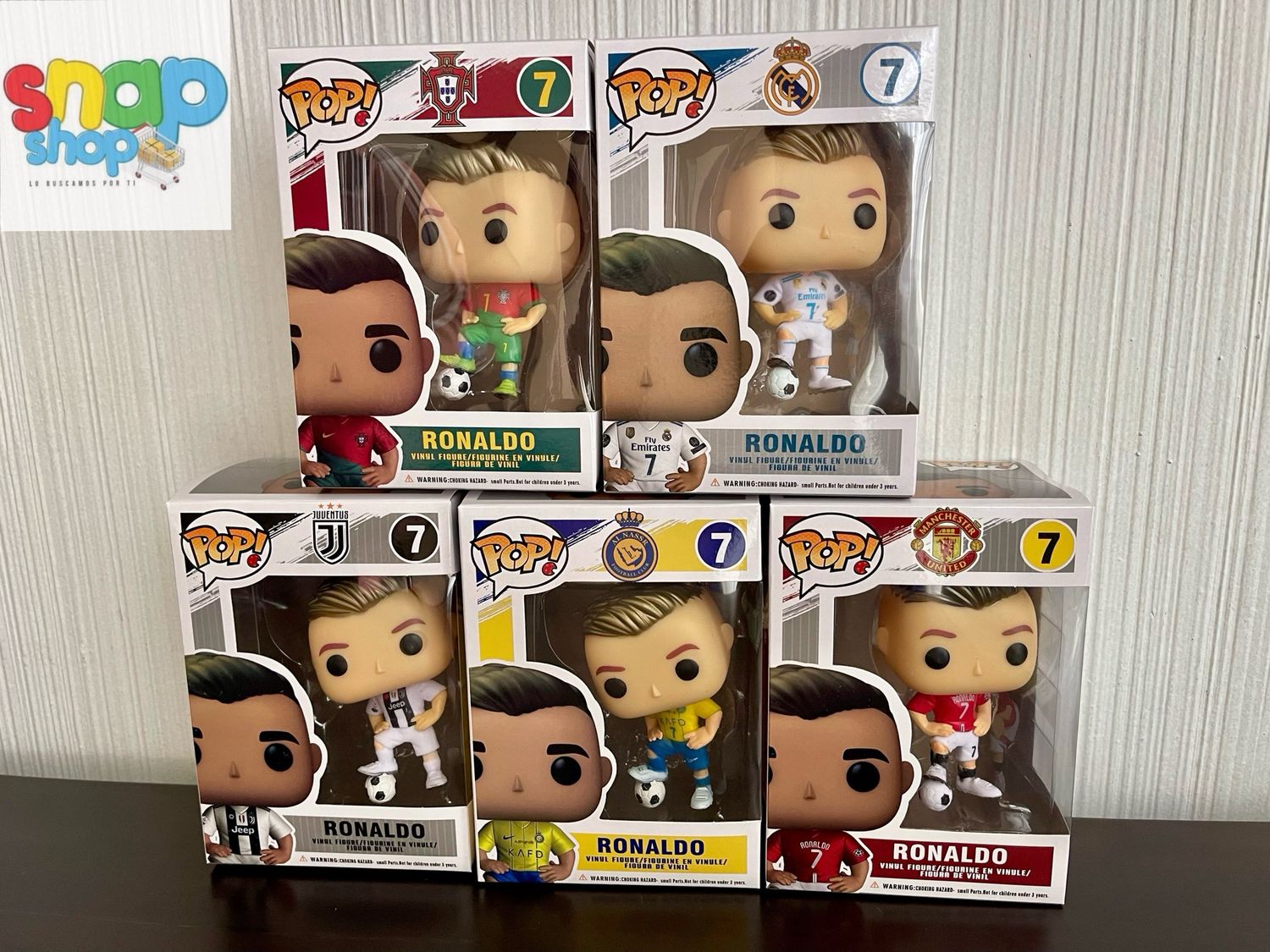 Colección 5 figuras Cristiano Ronaldo