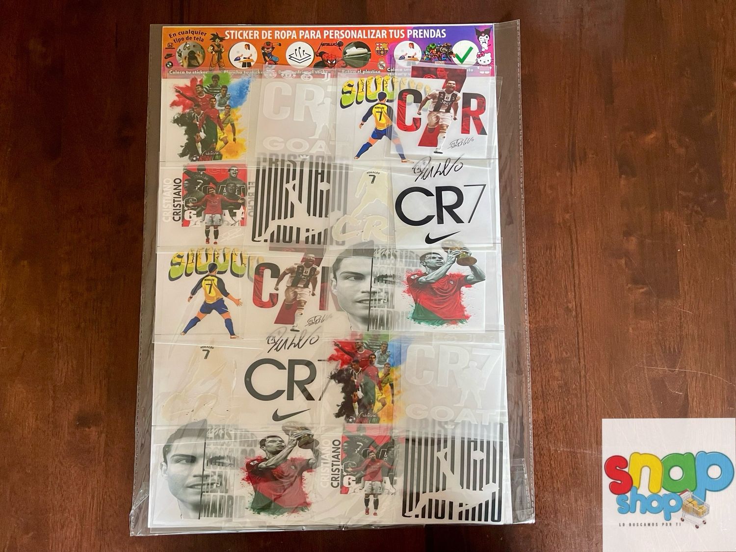 Etiqueta planchable Ronaldo CR7