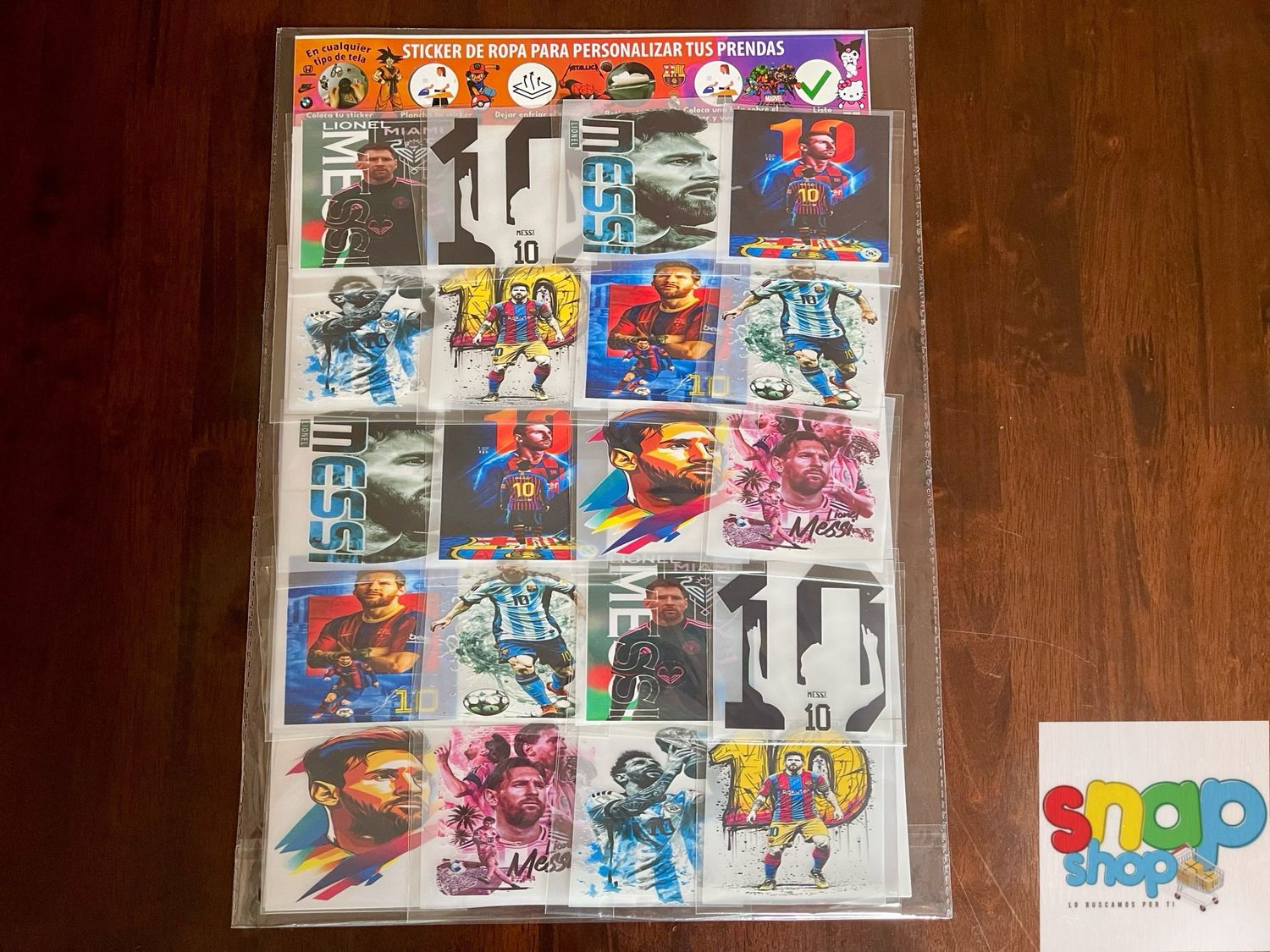 Etiqueta planchable Messi