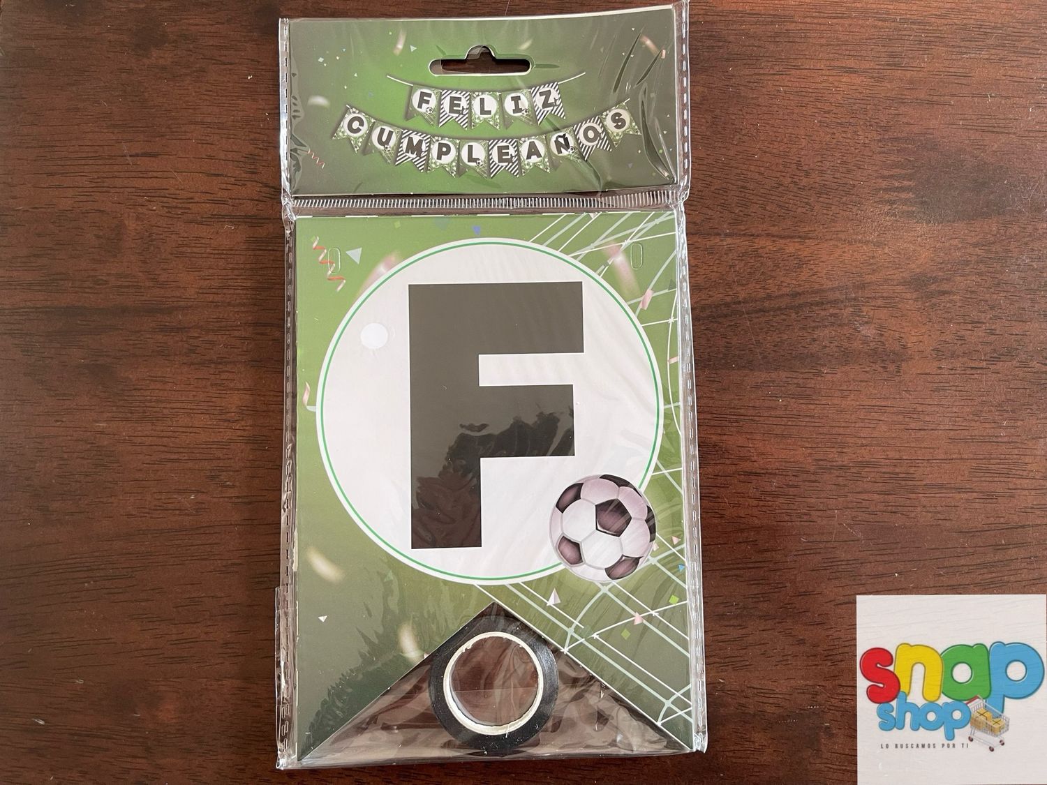 Letrero Feliz Cumpleaños fútbol ⚽️