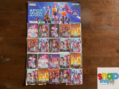 Cartón 20 raspables Guerreras K-Pop