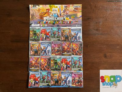 Cartón 20 raspables Minecraft