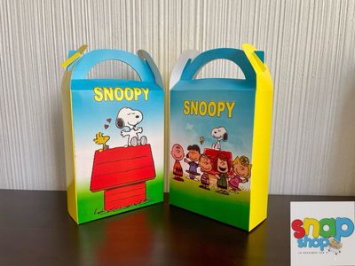 Paquete 10 cajas para sorpresas Snoopy