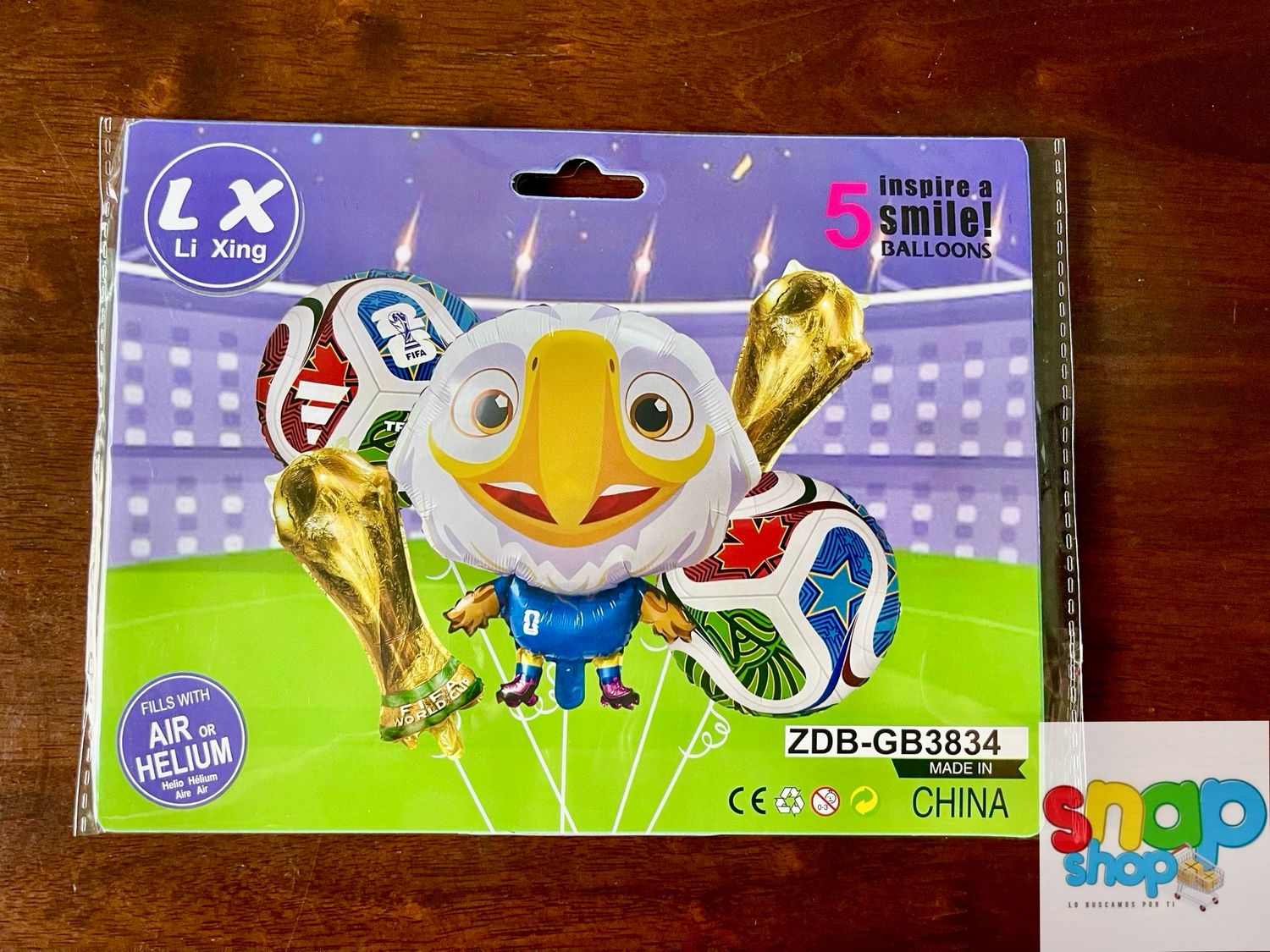 Set de 5 globos Mundial ⚽️