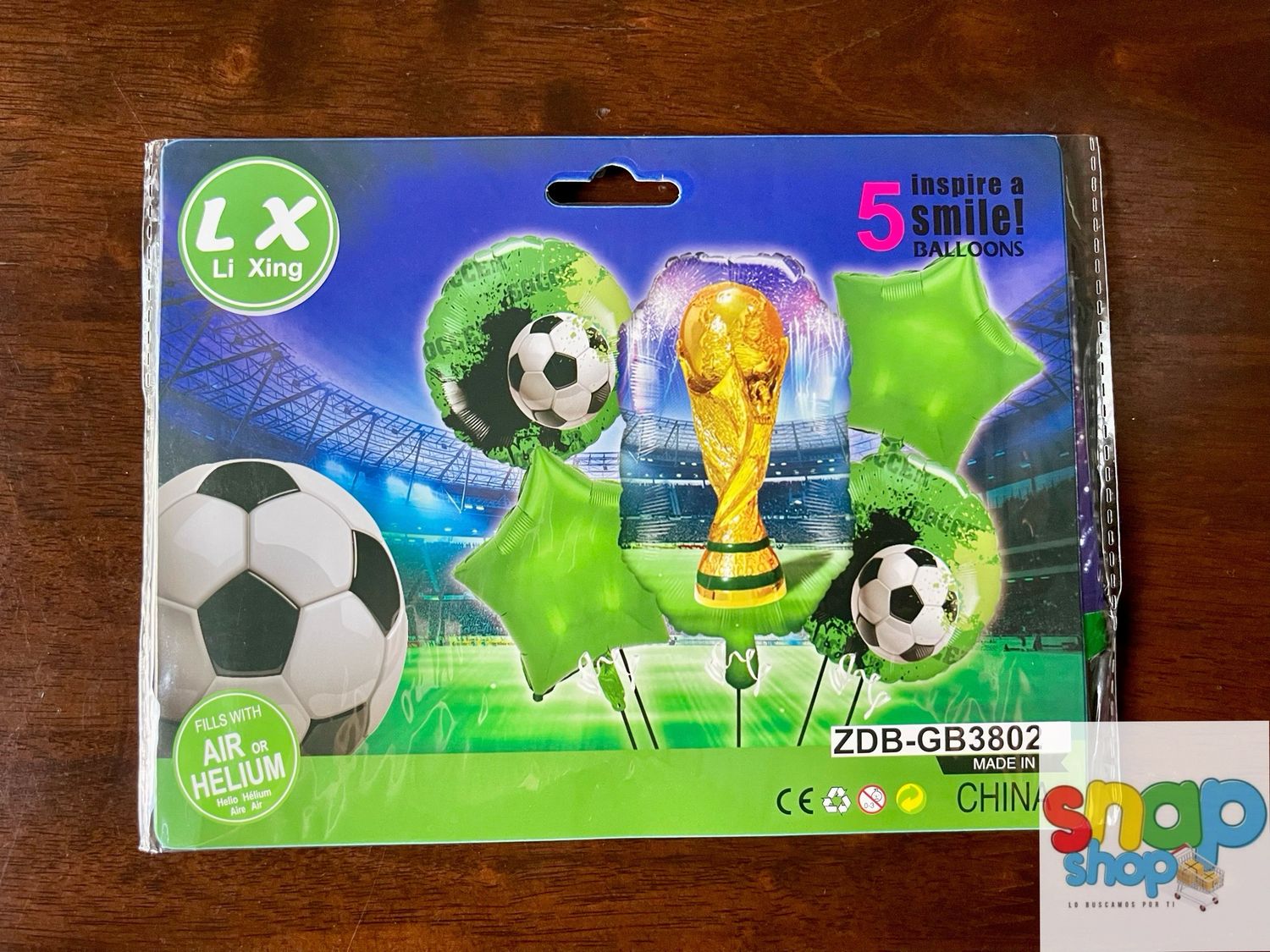 Set de 5 globos Trofeo 🏆 Copa ⚽️