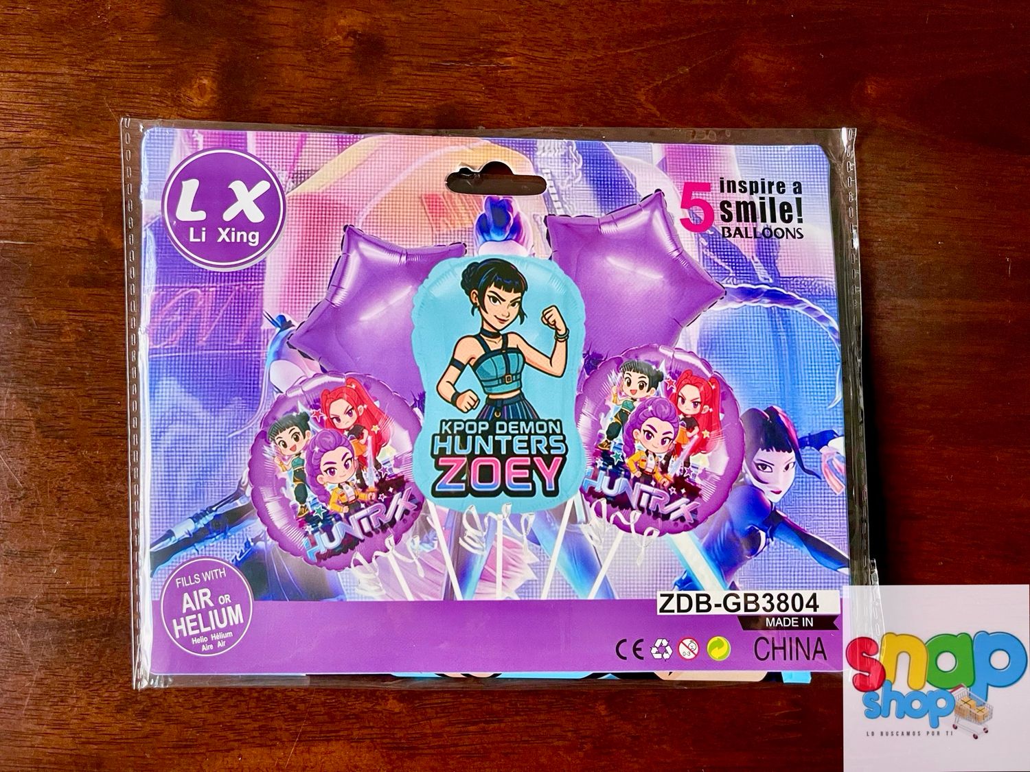 Set 5 Globos Guerreras K-pop Zoey