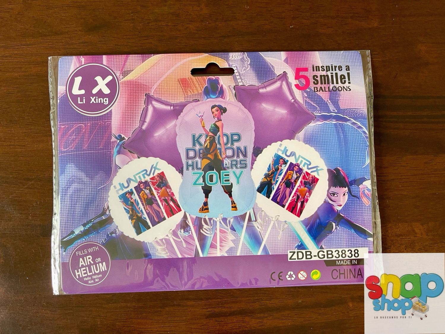 Set 5 Globos Guerreras K-pop Zoey