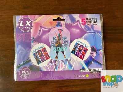 Set 5 Globos Guerreras K-pop Zoey