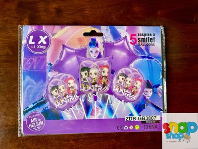 Set de 5 Globos Guerreras K-pop