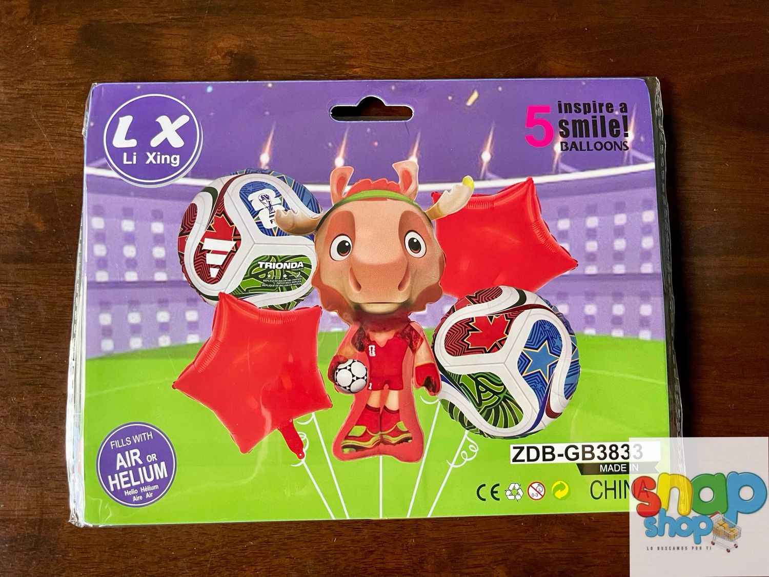 Set de 5 globos Mundial ⚽️