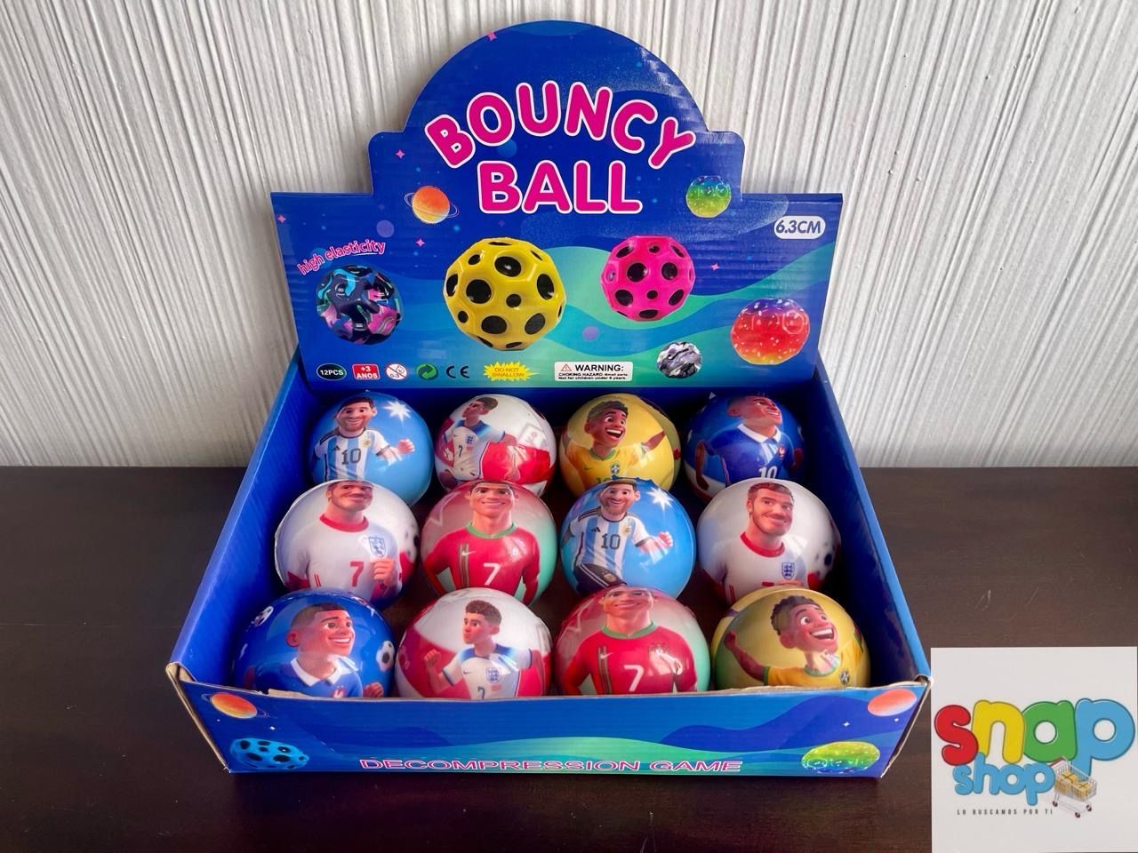 Caja 12 pelotas Jugadores de fútbol ⚽️