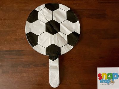 Mini globo metálico de 9” de pelota de fútbol