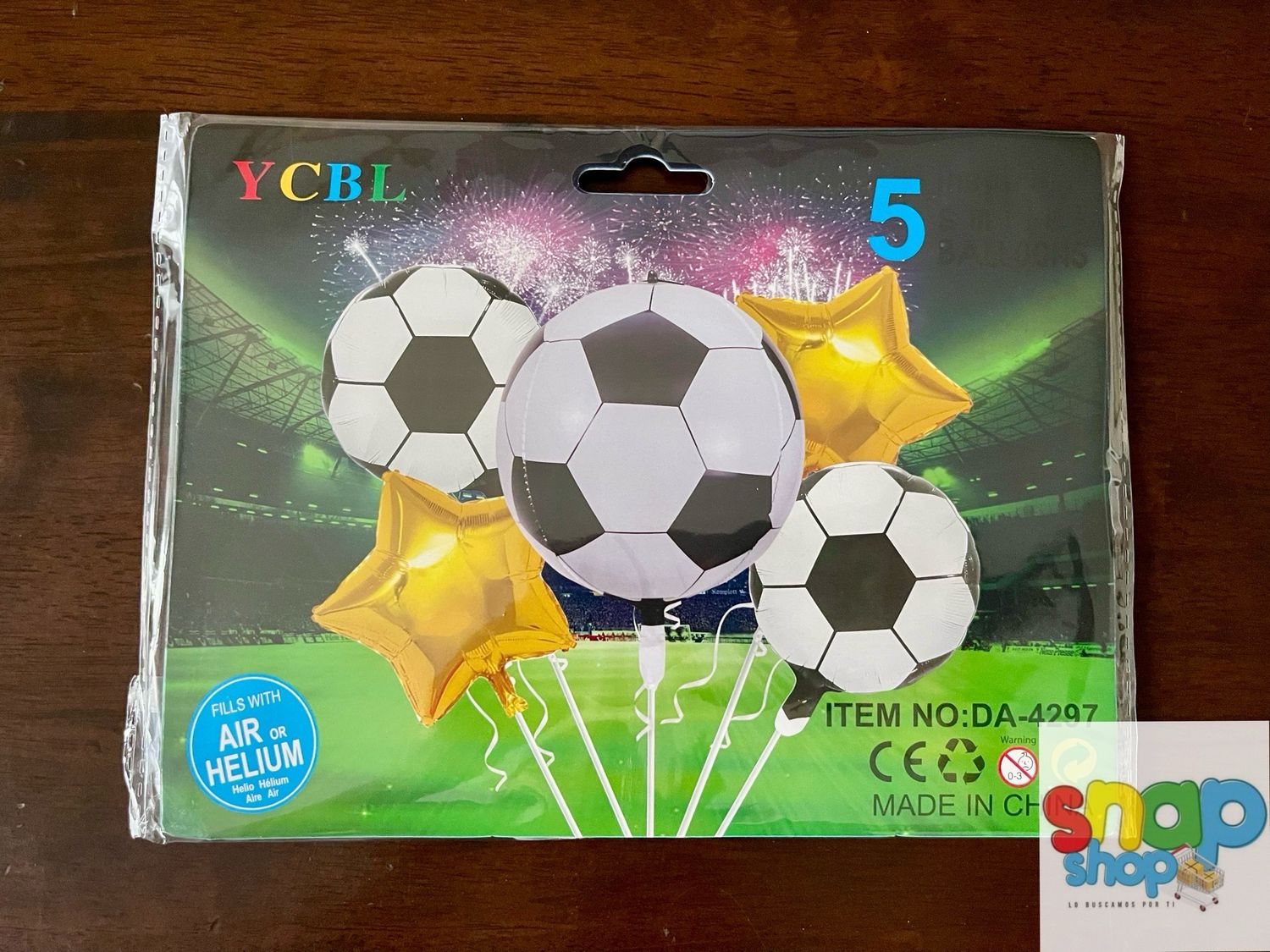 Set 5 globos Fútbol ⚽️