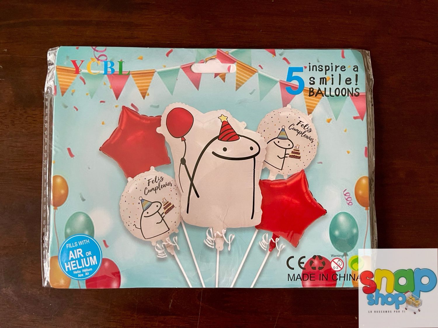 Set 5 globos feliz cumpleaños 🎊