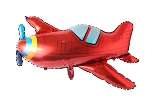 Globo metálico figura avioneta