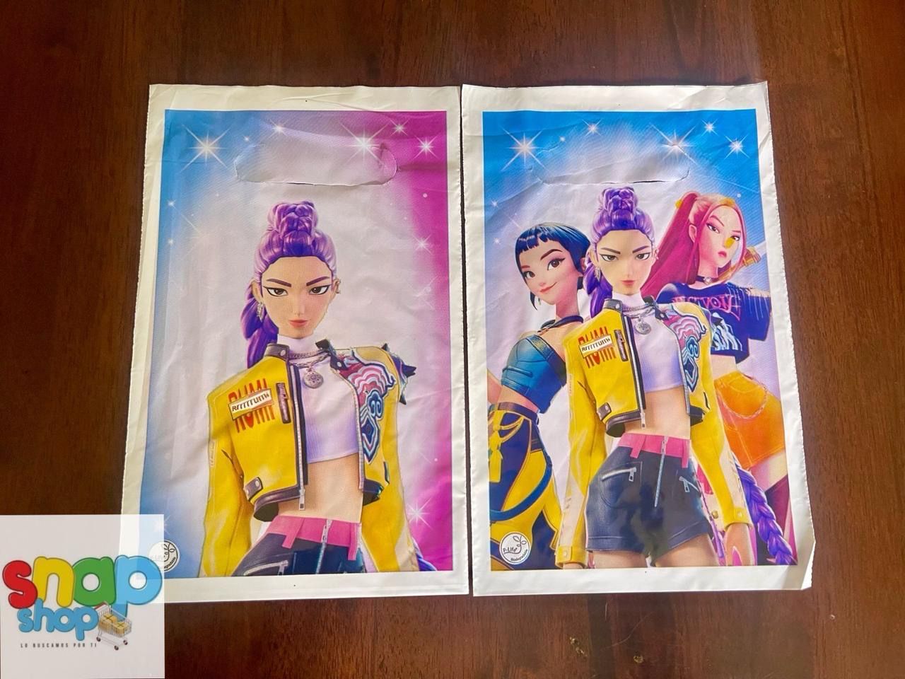 Paquete 10 bolsas para dulces Guerreras K-Pop