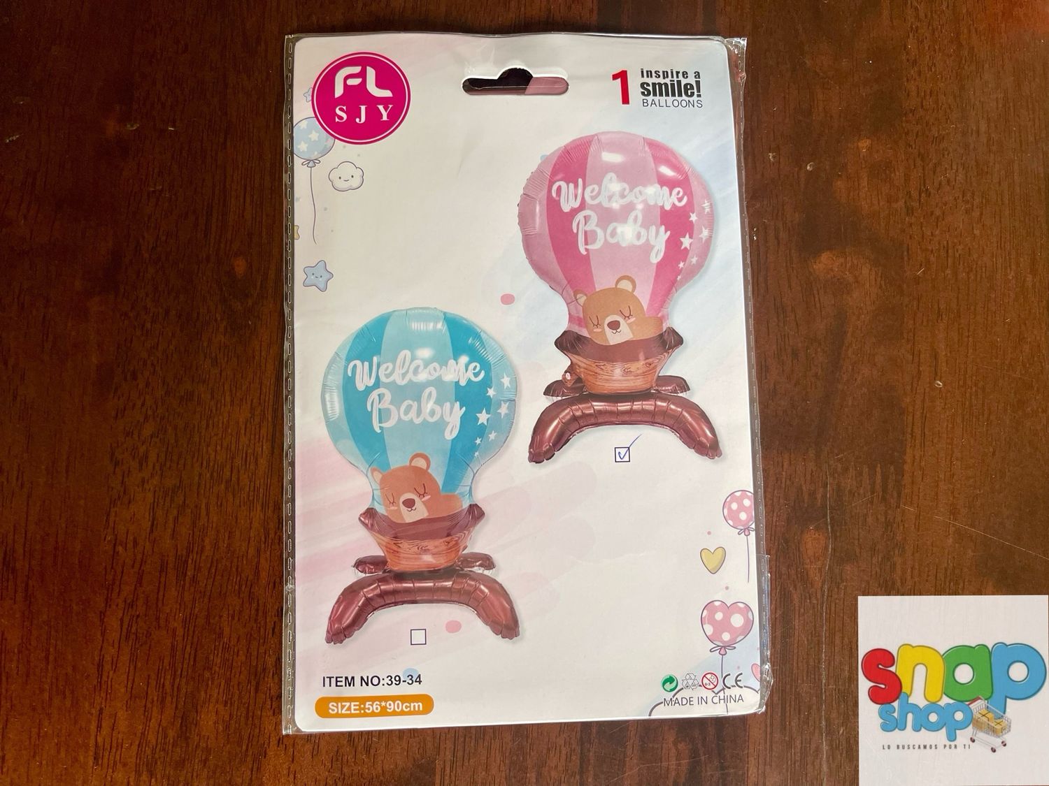 Globo centro de mesa Welcome Baby 👶🏻 🍼