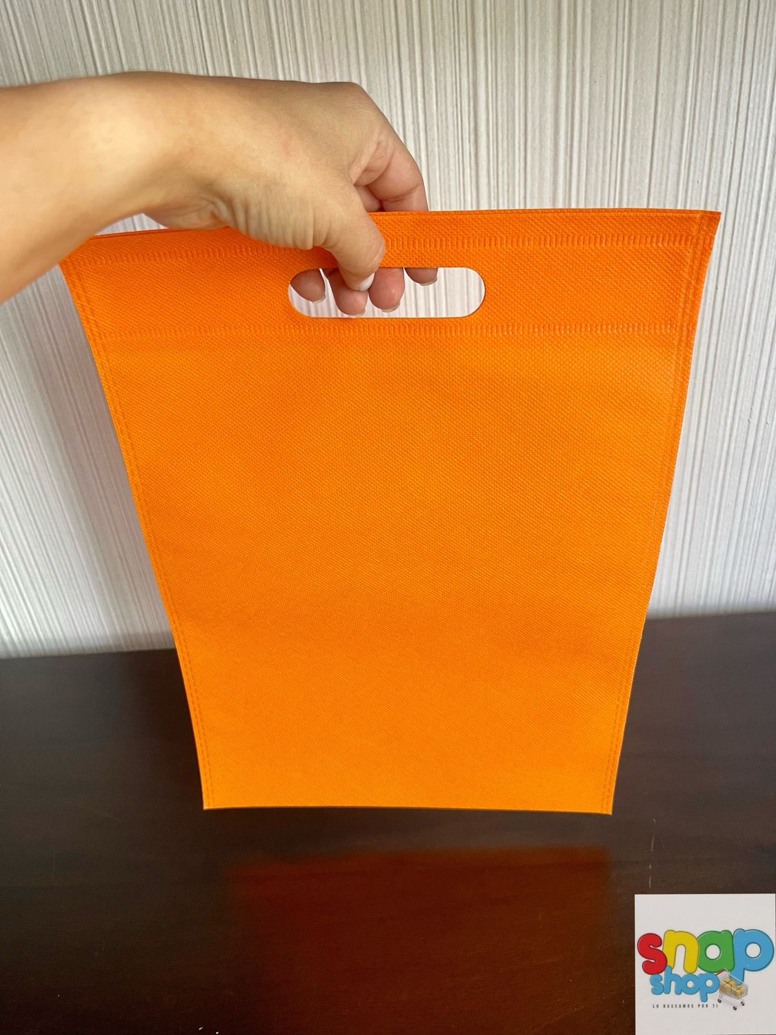 Paquete 10 Bolsa ecológica anaranjada