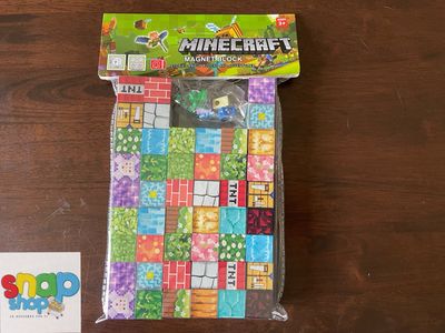 Set cubos magnéticos + 1 figura lego Minecraft