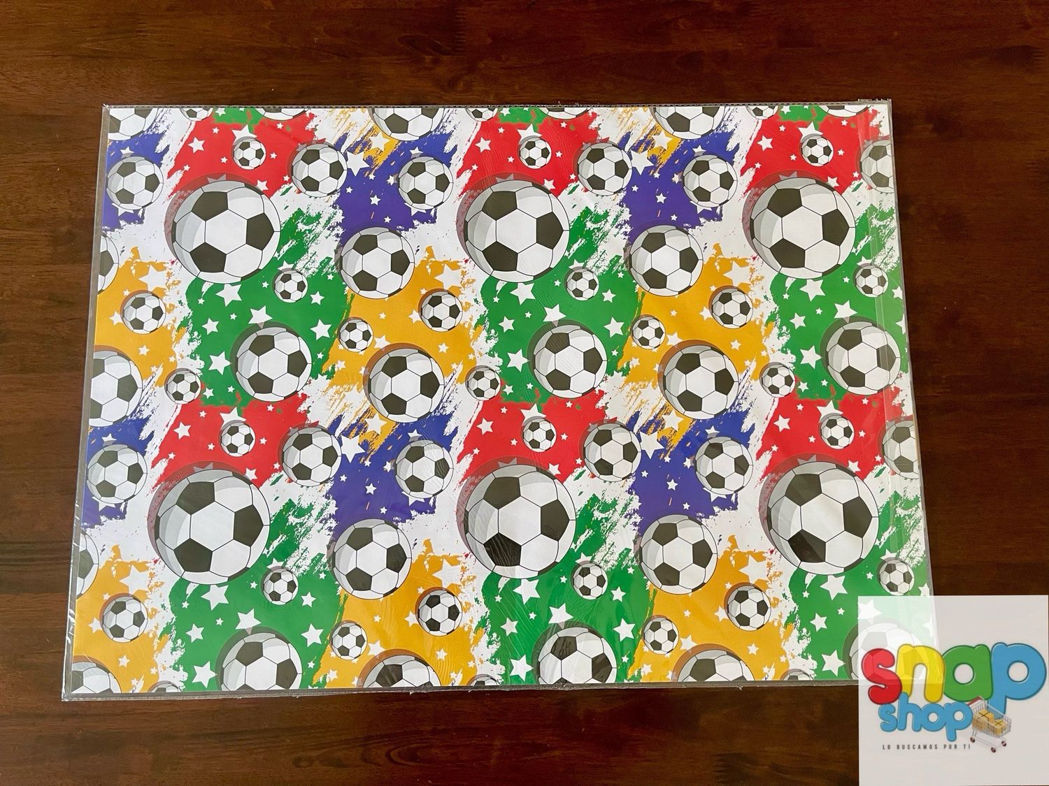 Pliego Papel de regalo diseño fútbol ⚽️