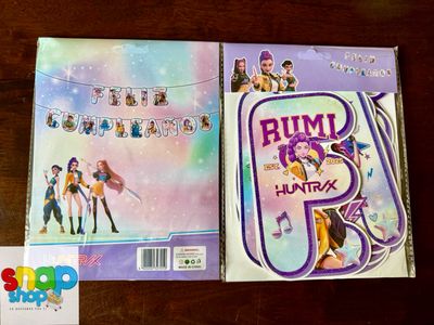 Letrero Feliz Cumpleaños Guerreras K-Pop
