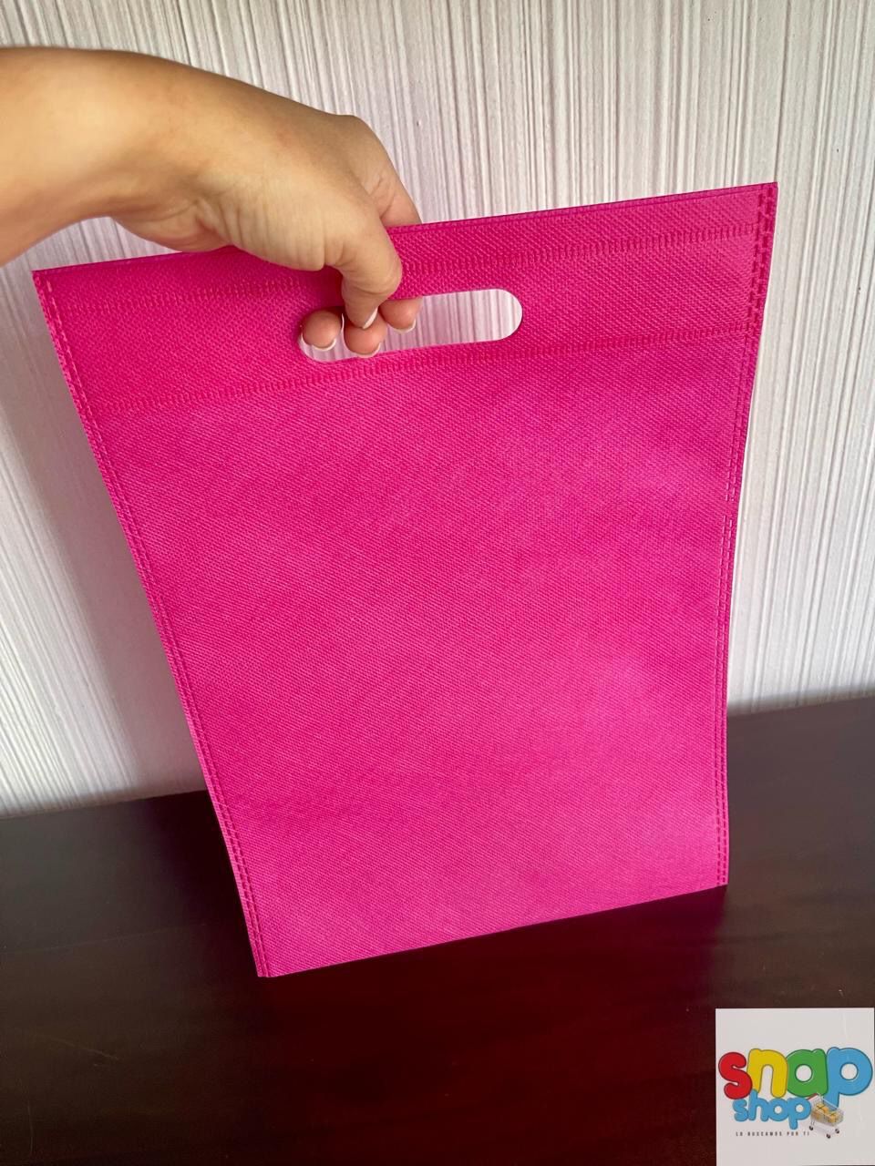 Paquete 10 Bolsa ecológica Rosadas