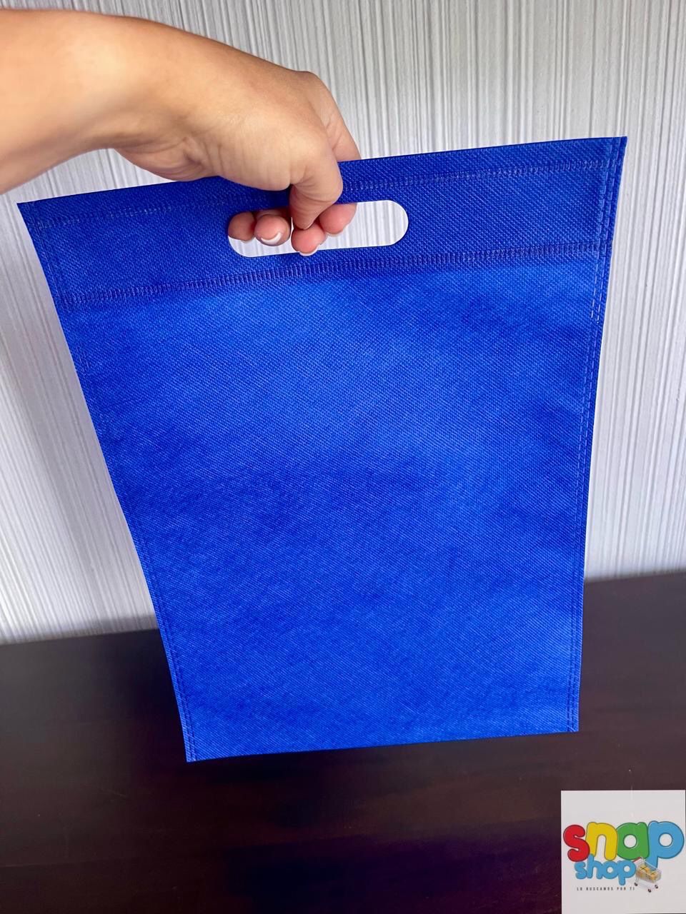 Paquete 10 Bolsa ecológica azul