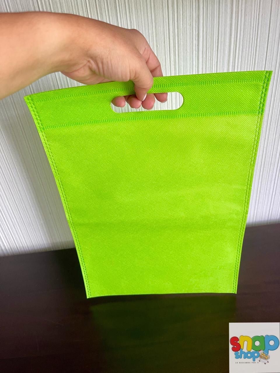 Paquete 10 Bolsa ecológica verde claro