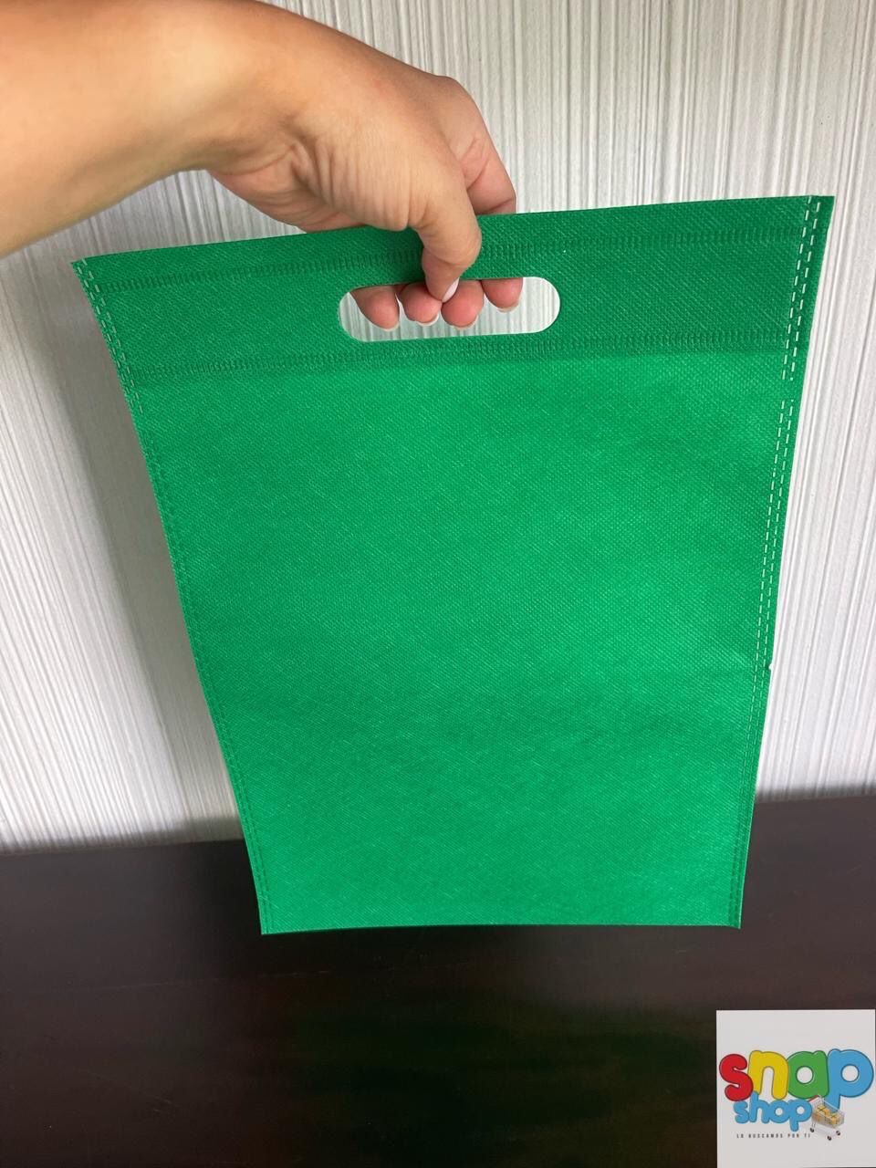 Paquete 10 Bolsa ecológica verde oscuro