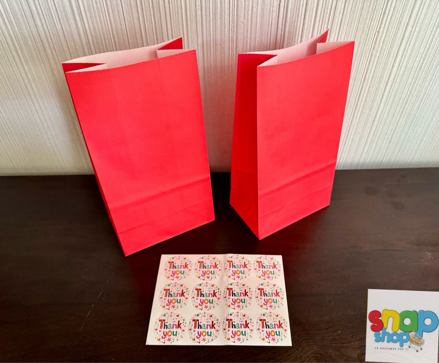 Paquete 12 bolsas para sorpresas Rojas