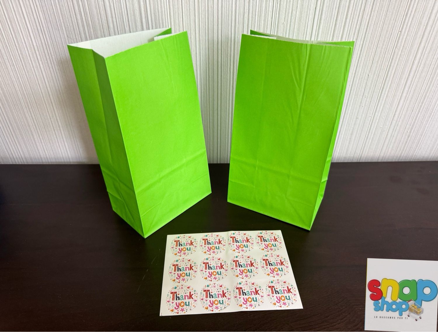 Paquete 12 bolsas para sorpresas verdes