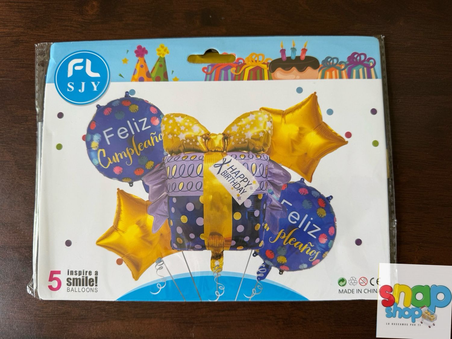 Set de globos Feliz Cumpleaños 🎊
