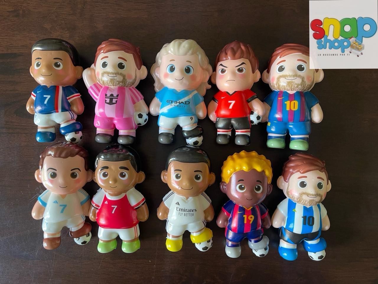 Set 4 figuras de jugadores ⚽️