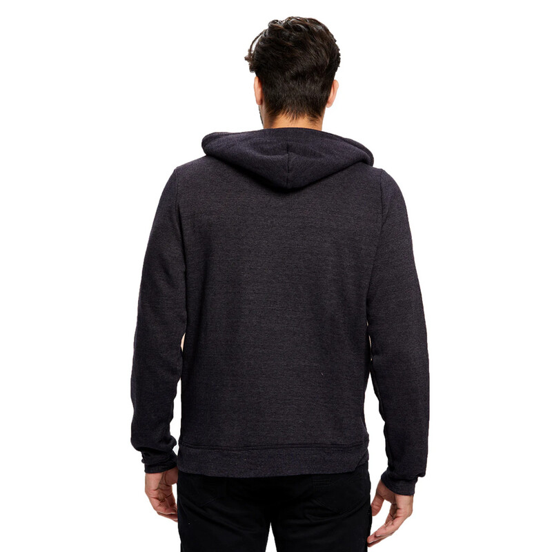 Flag Sleeve Zip-Up Hoodie