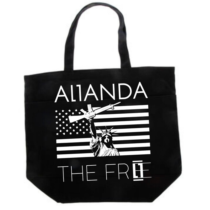 Large Tote - Lady Liberty Print