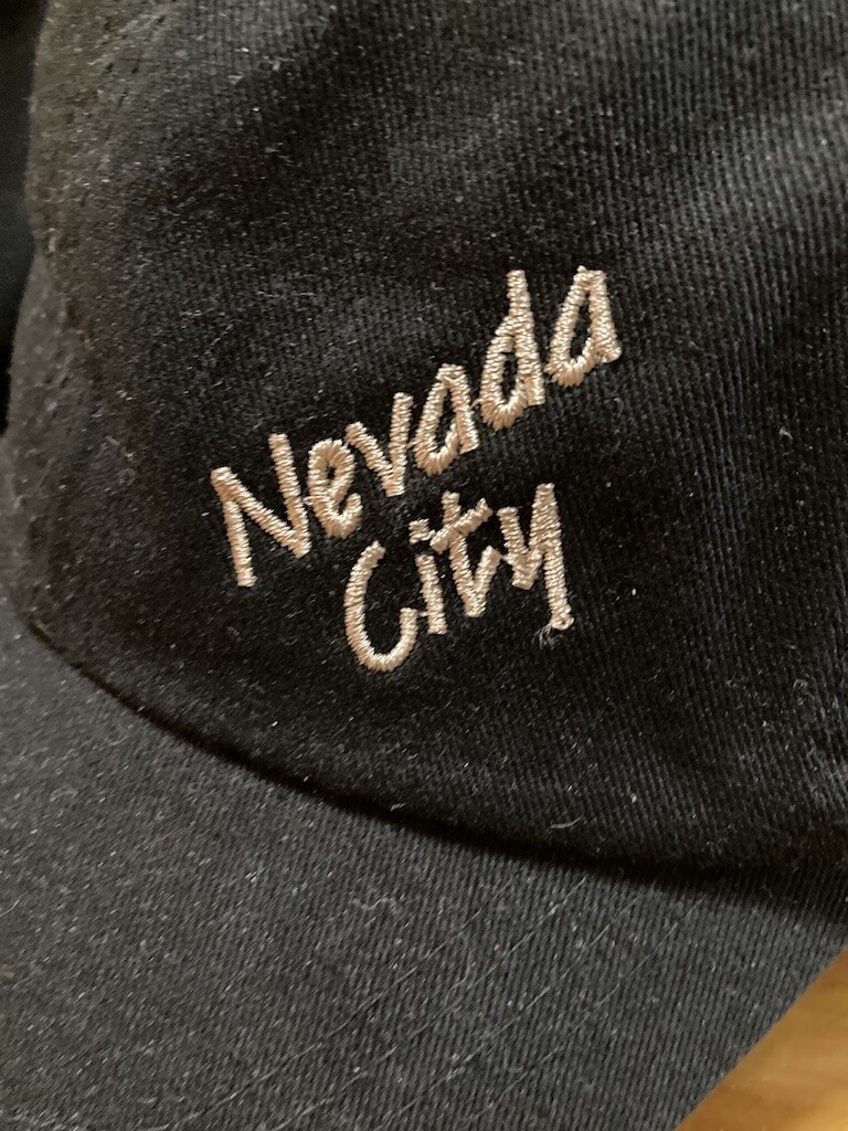 Nevada City Text Embroidered Baseball Cap