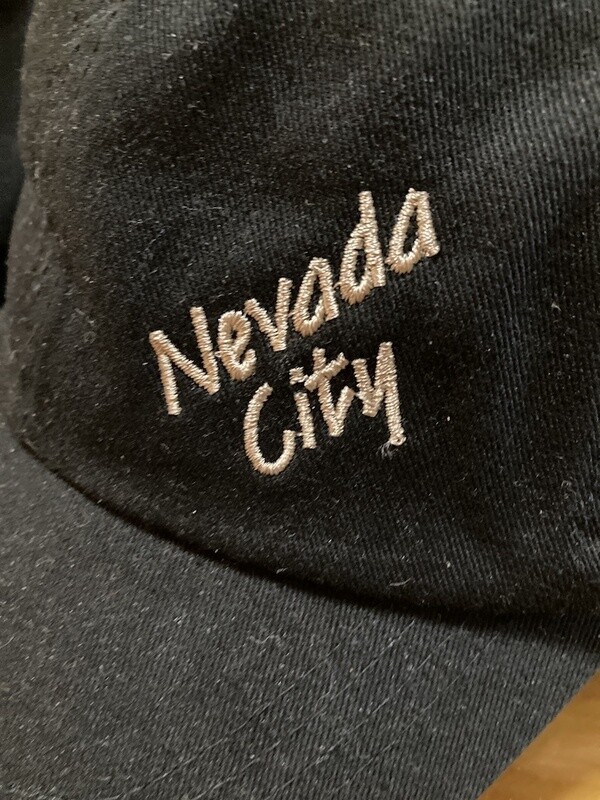 Nevada City Text Embroidered Baseball Cap