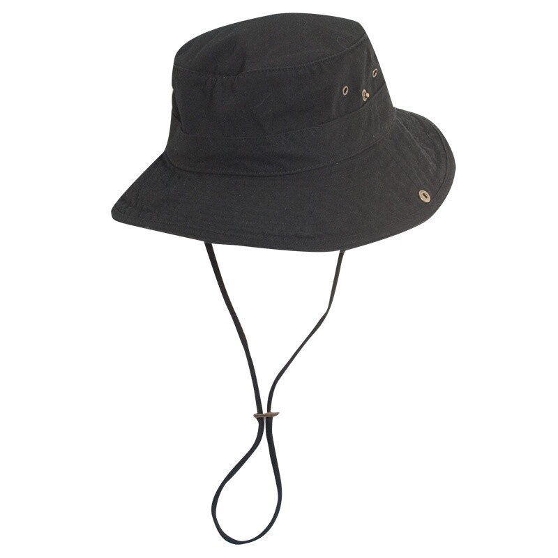 Tracker Cotton Boonie Hat, Colour: Black, Size: Medium