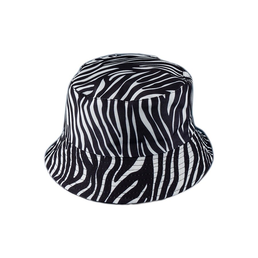 Zebra Stripes Bucket Hat, Size: O/S, Colour: Black