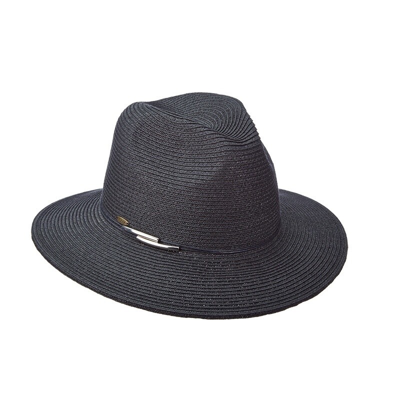 Vivianna Paper Braid Safari Hat, Size: O/S, Colour: Black