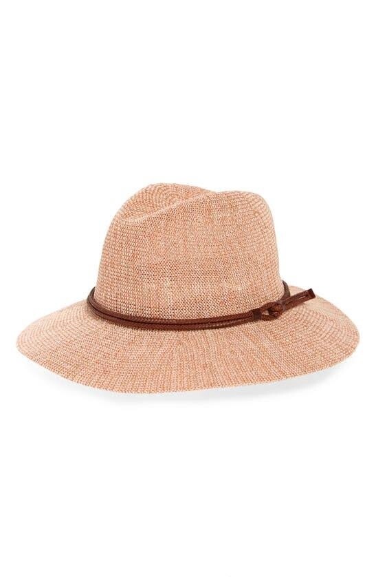 St. Augustine Straw Fedora, Colour: Peach, Size: XL